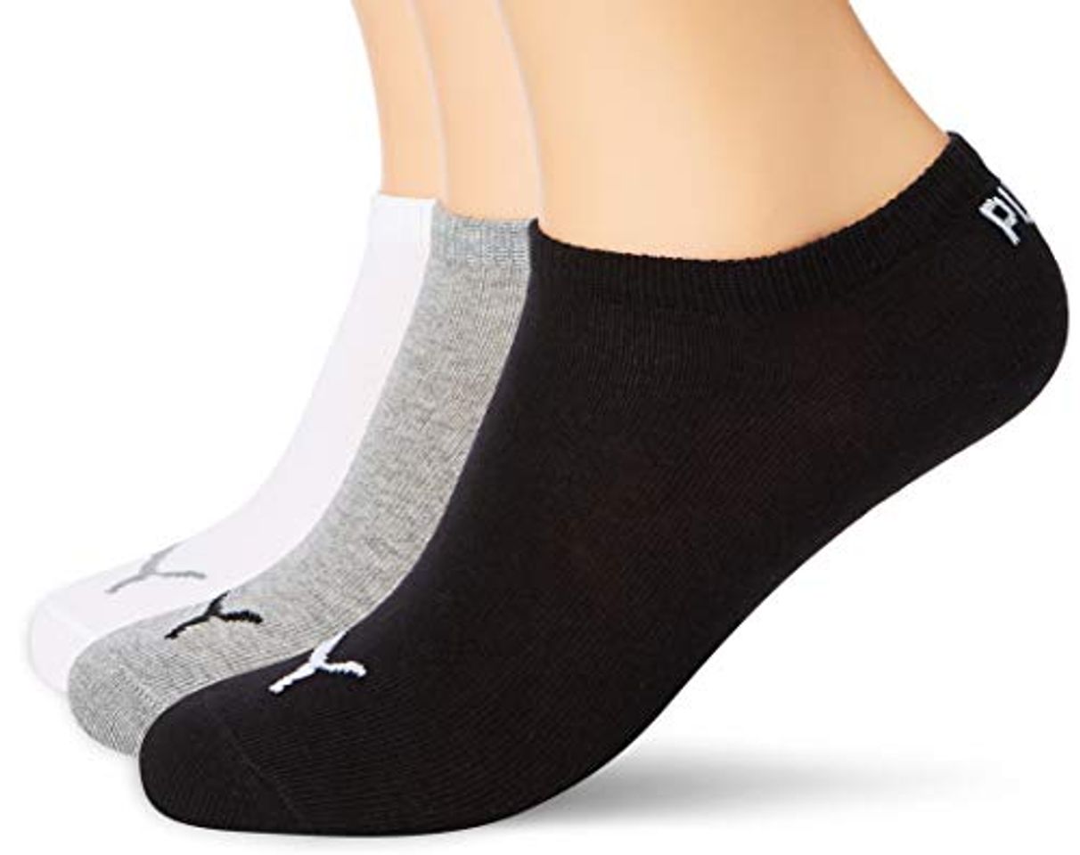 Social Puma PUMA UNISEX SNEAKER PLAIN 3P, Calcetines Unisex adulto, pack de 3,