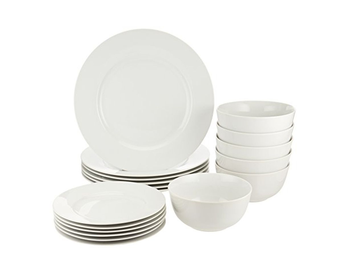 Social AmazonBasics - Vajilla para 6 personas