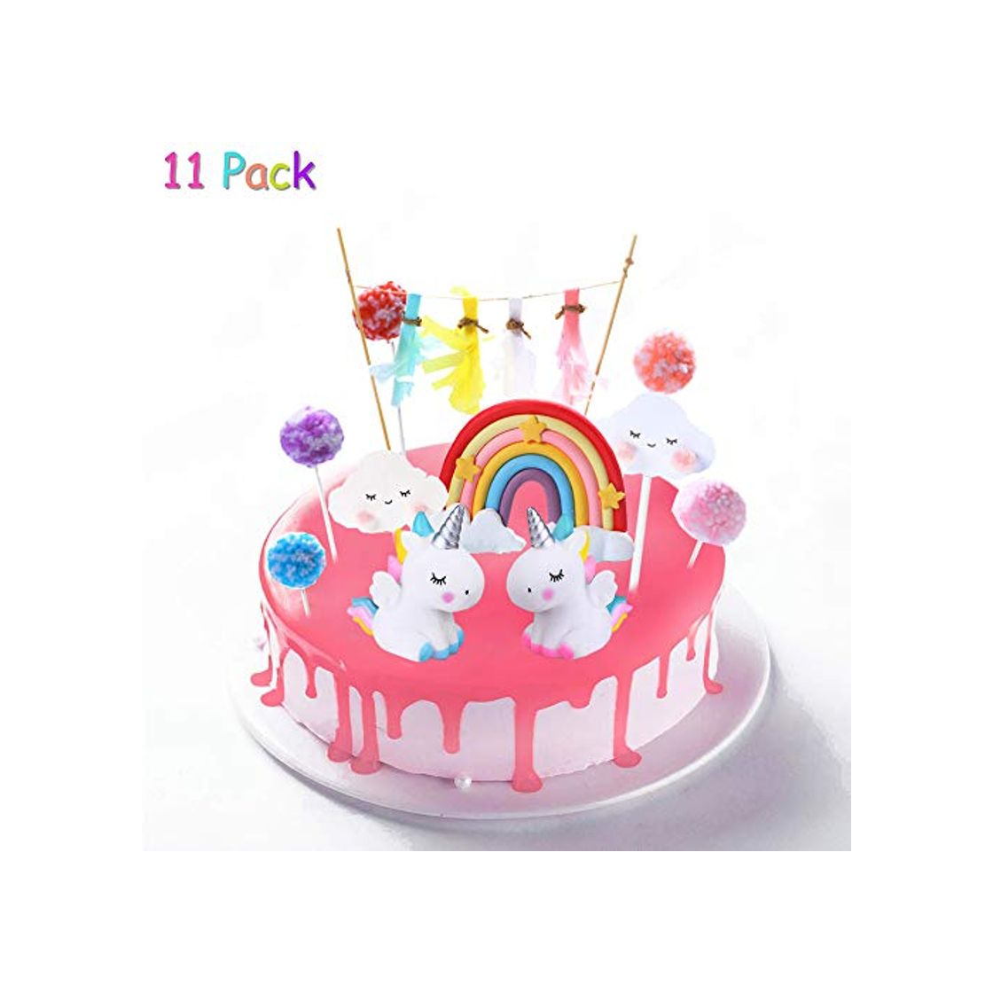 Social Cake Topper Unicornio, Decoración De Pastel De Unicornio, Decoracion Tarta Unicornio, Unicornio