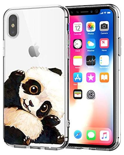 Caler Carcasa Compatible con iPhone XR Funda Transparente con Dibujos TPU Suave Bumper Case con Motivo Bonito en TPU Silicona antigolpes 3D Vogue Ultra Chic