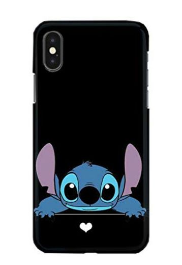 Carcasa para iPhone X XS Lilo and Stitch Ohana Cute Sweet Disney 20 Diseños