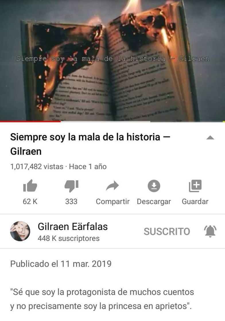 Canción Siempre soy la mala de la historia.