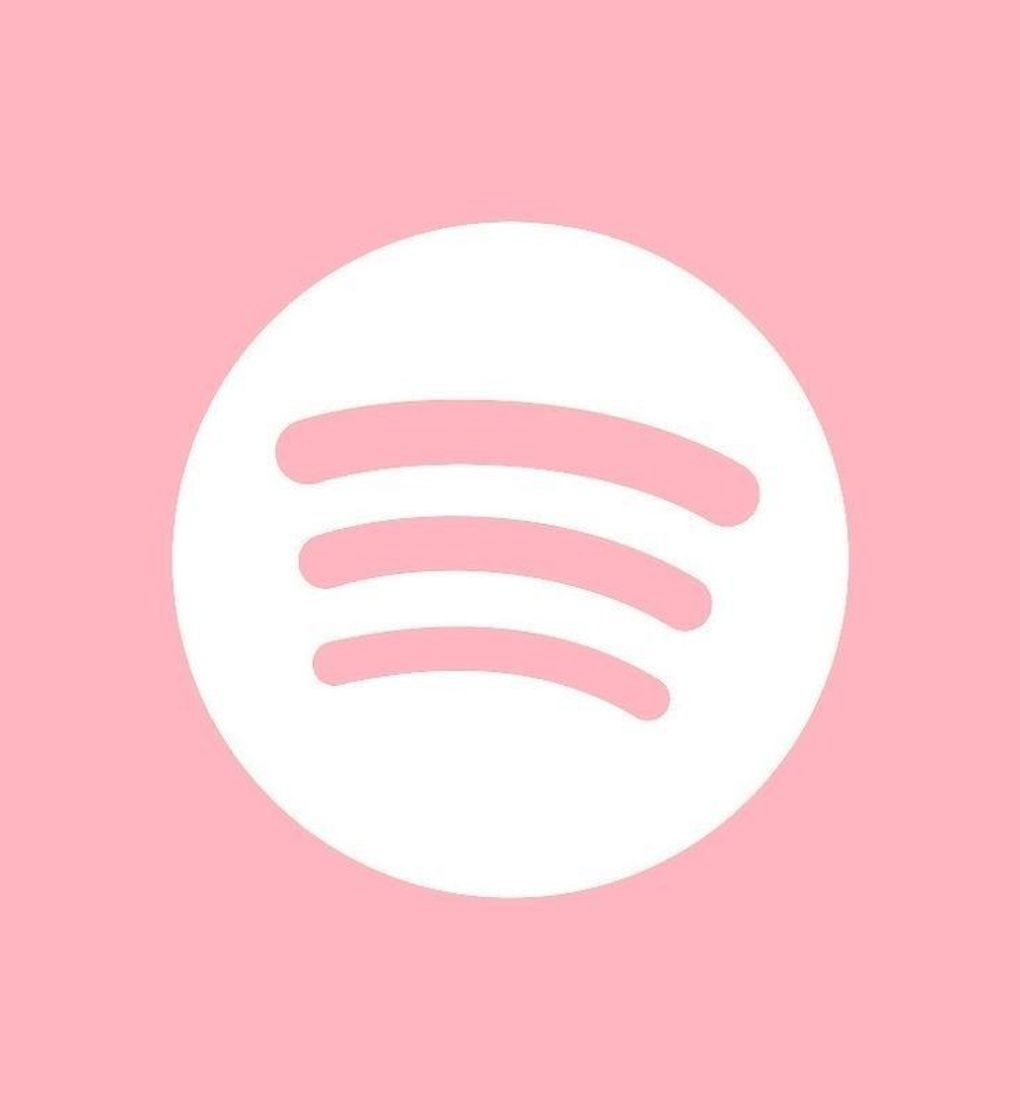 Fashion Icone do app Spotify rosa 💗