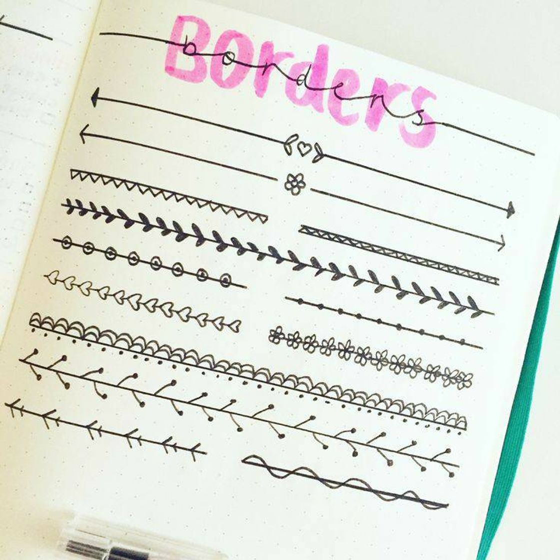 Moda Borders para bullet journal