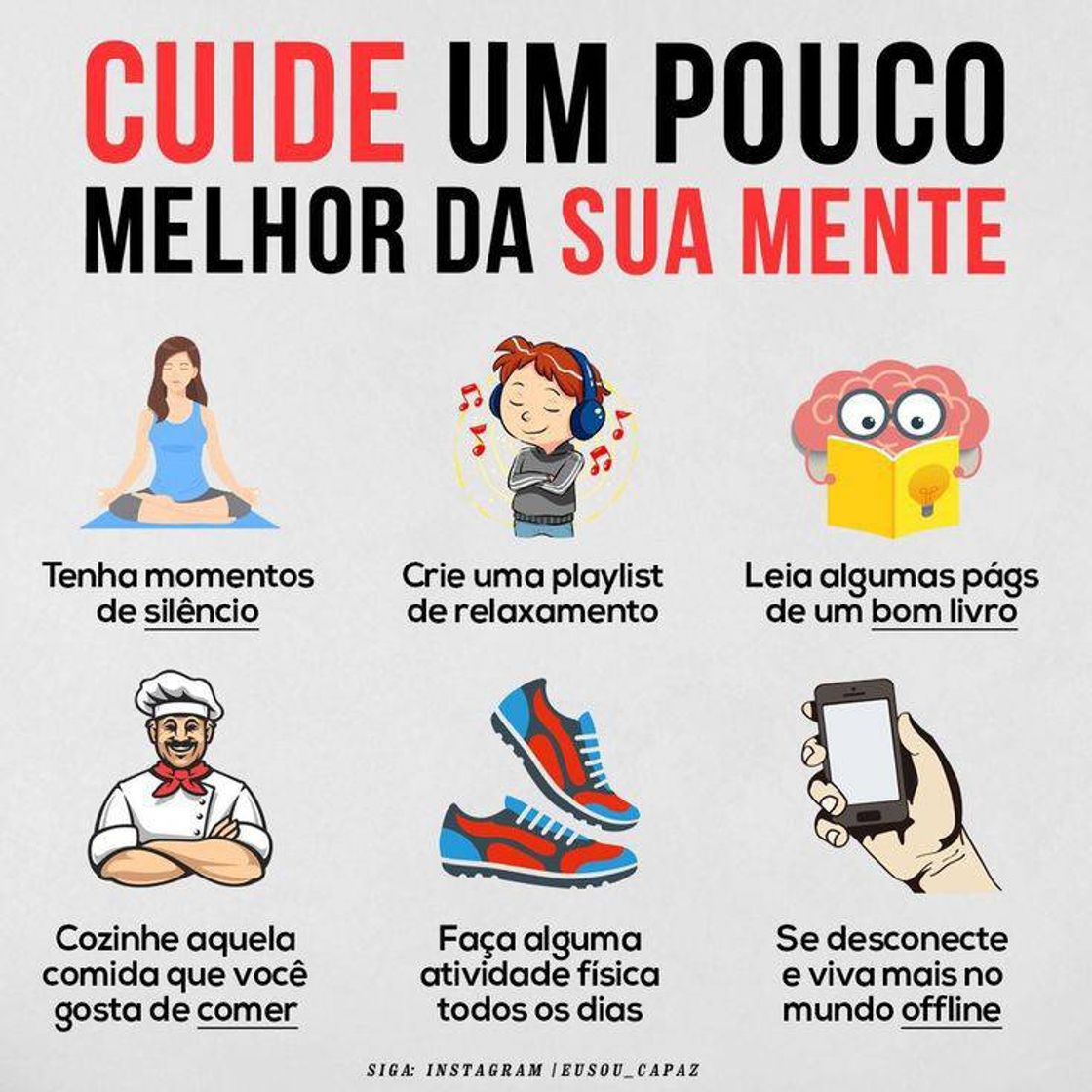 Moda Cuide melhor da sua mente