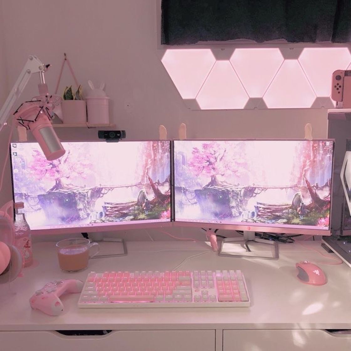 Moda Setup gamer rosa