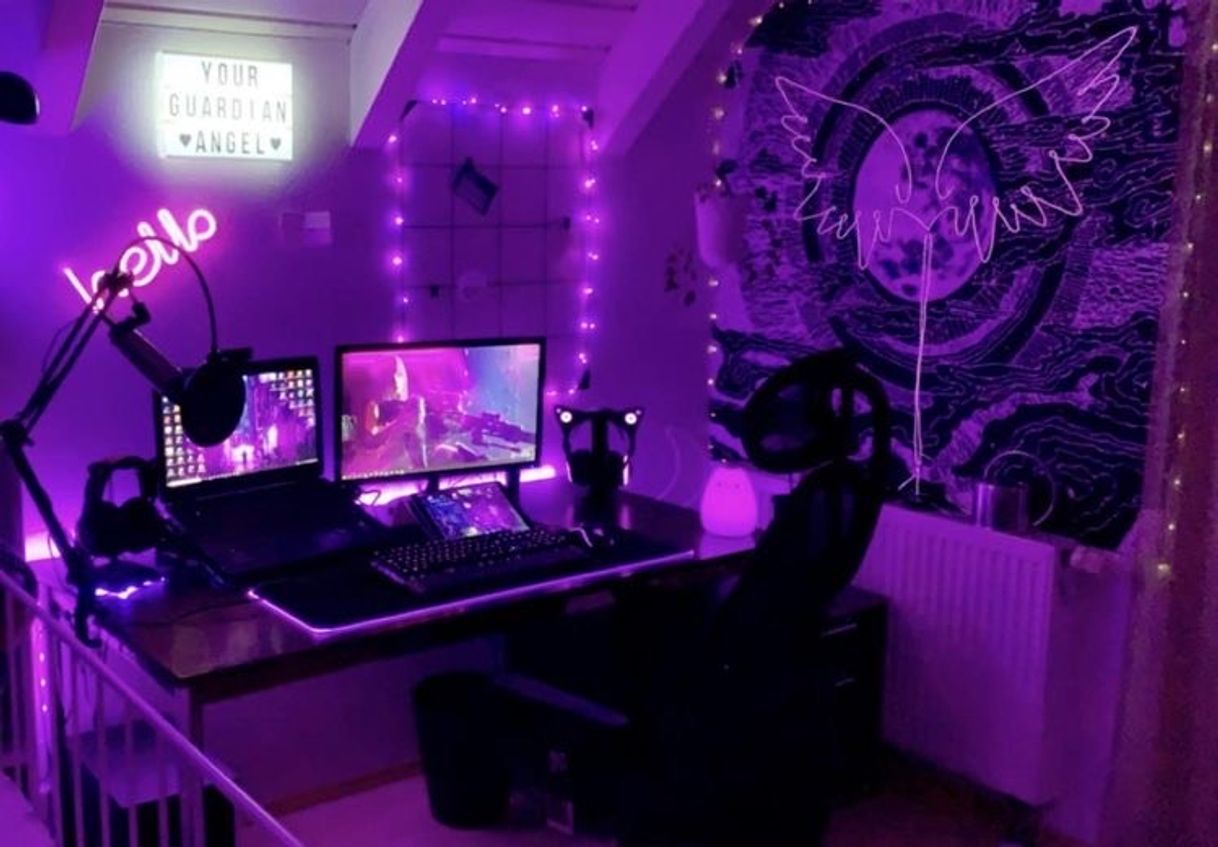 Moda Setup gamer roxo 💜🔮