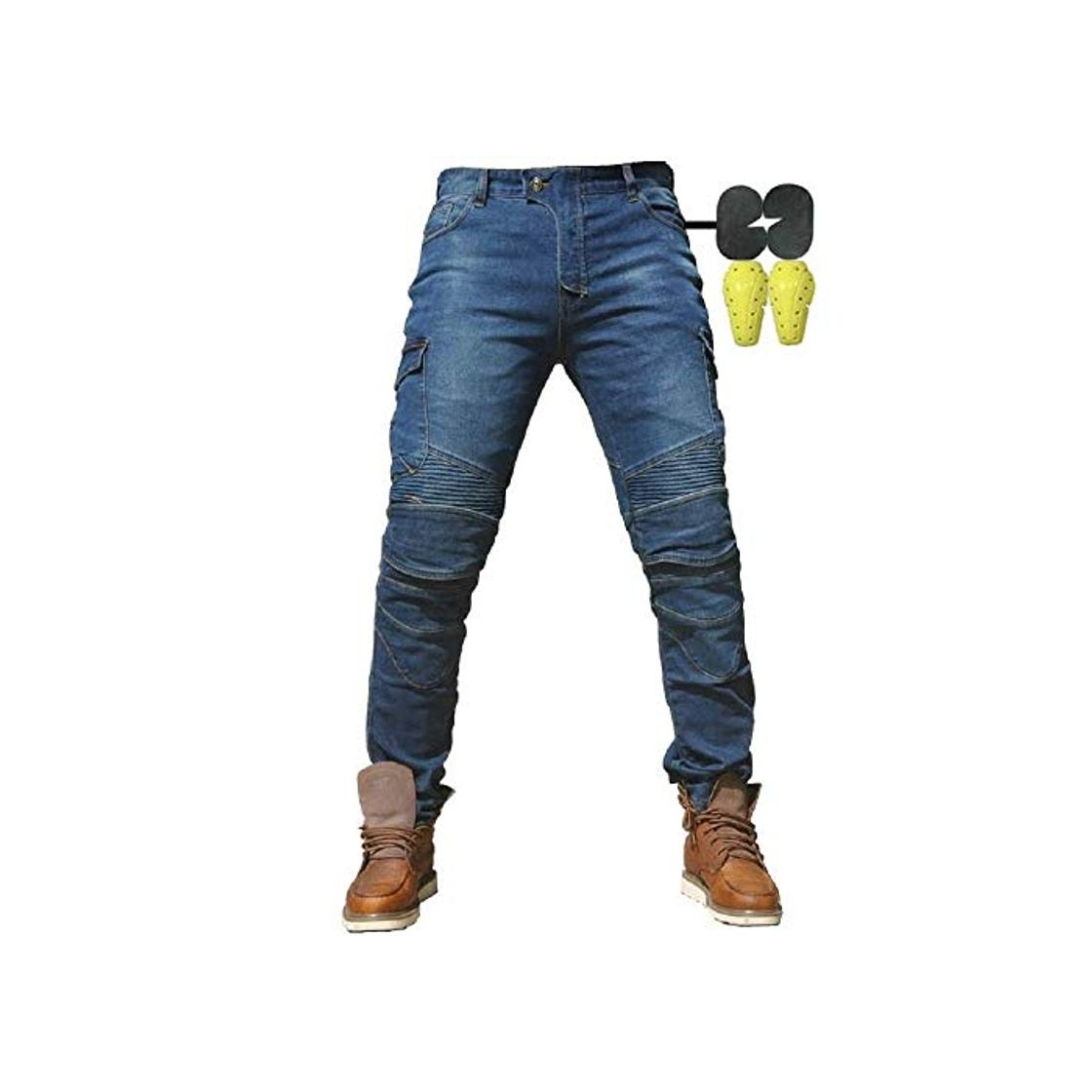 Producto CBBI-WCCI Hombre Motocicleta Pantalones Moto Jeans con Protección Motorcycle Biker Pants