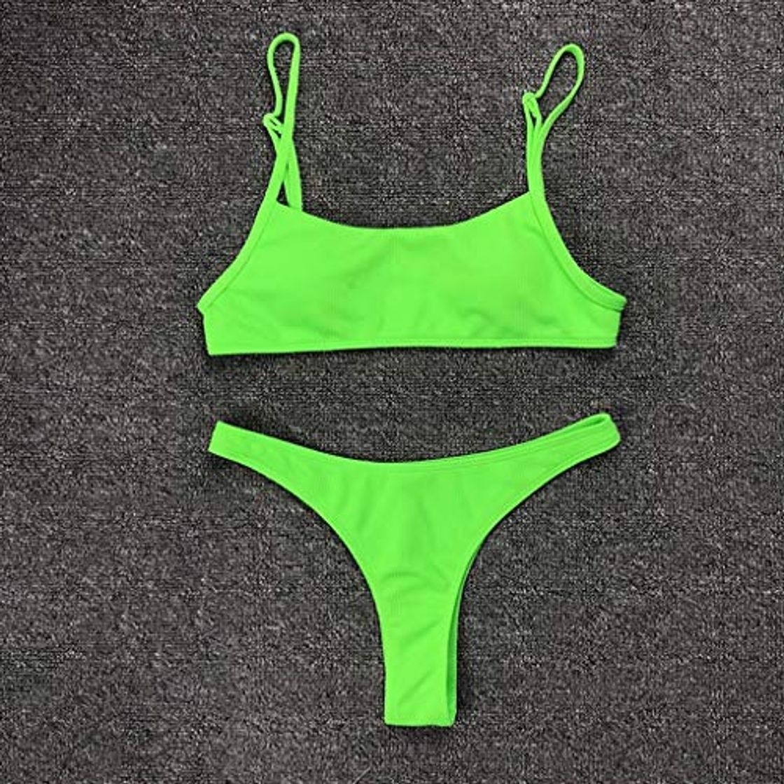 Social WZHZJ Sexy Bikinis Bikini Empuje hacia Arriba Traje de baño Mujer Traje