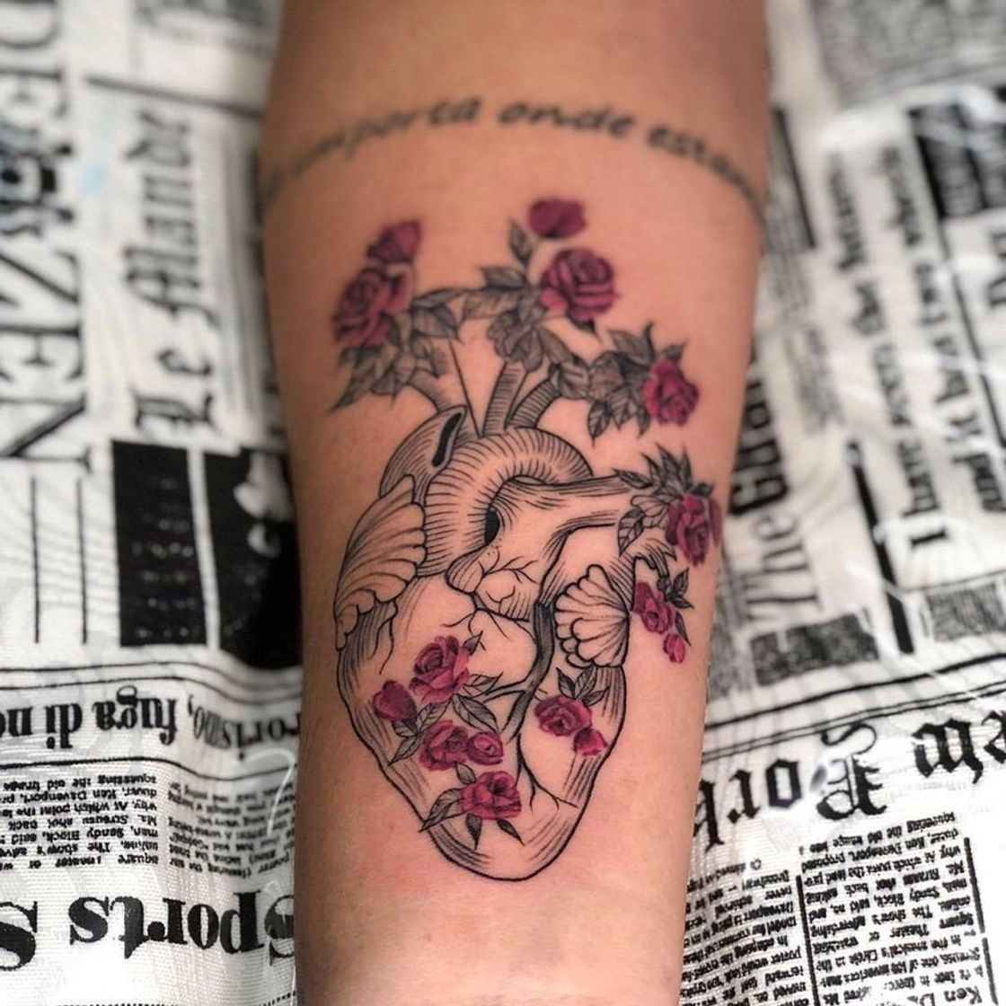 Social Tatuagem coração 