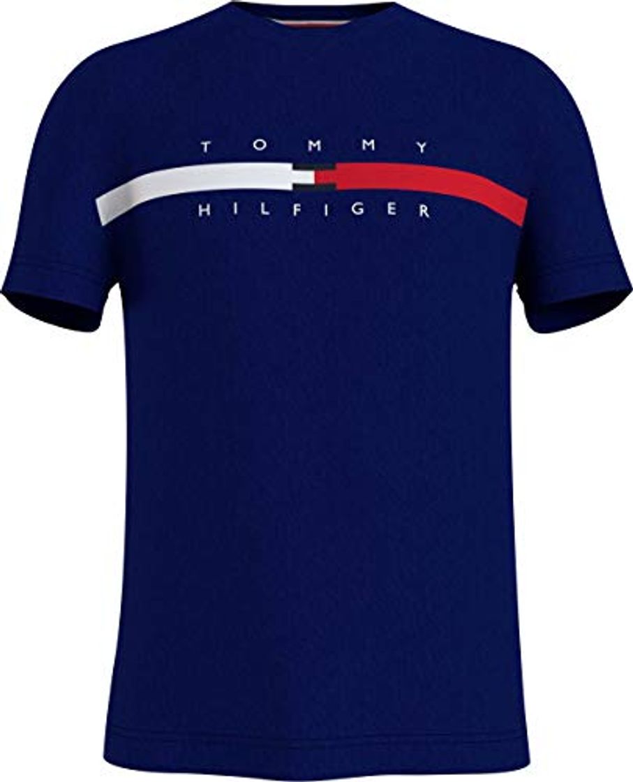 Fashion Tommy Hilfiger Global Stripe Chest tee Camiseta