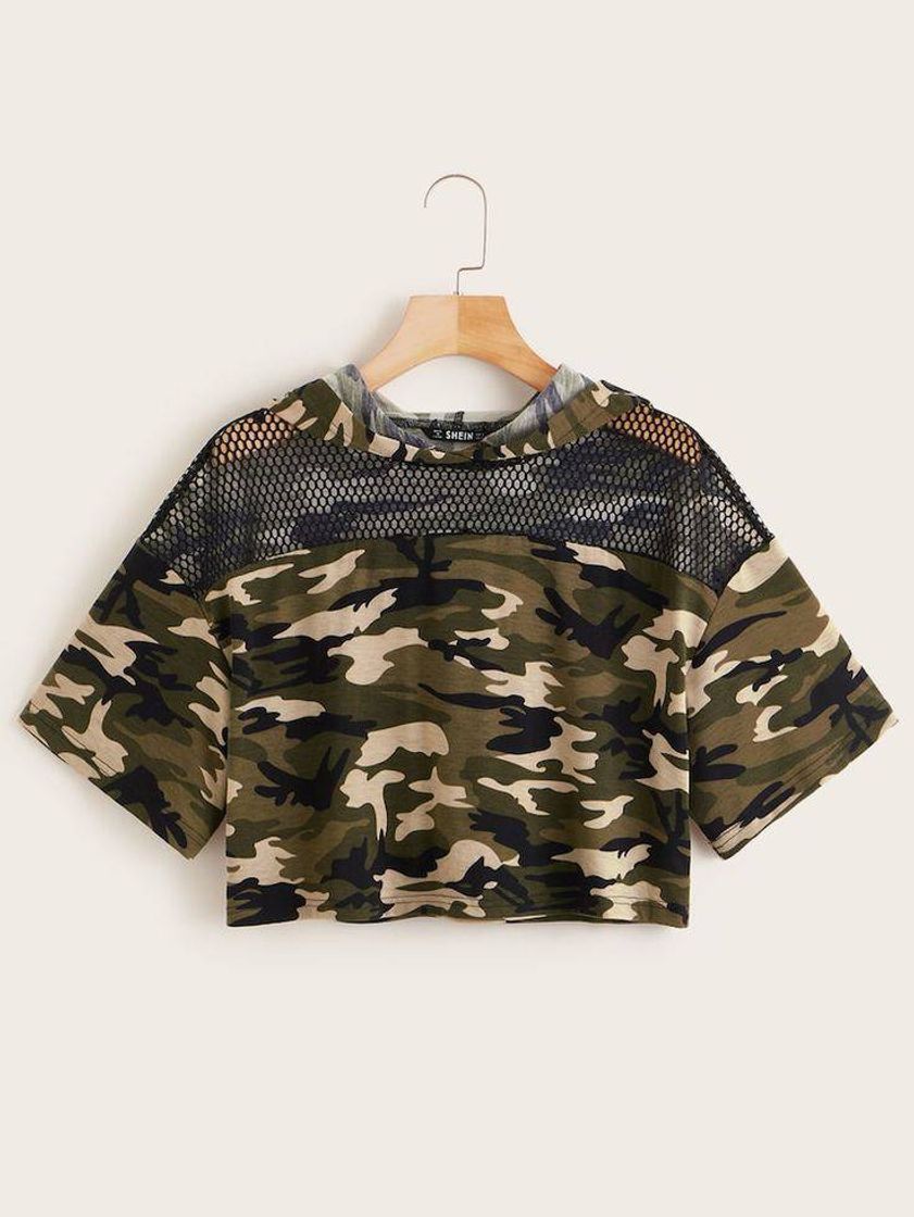 Fashion Cropped militar