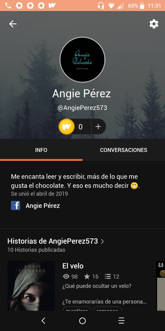 Moda Mi perfil en Wattpad @AngiePerez573