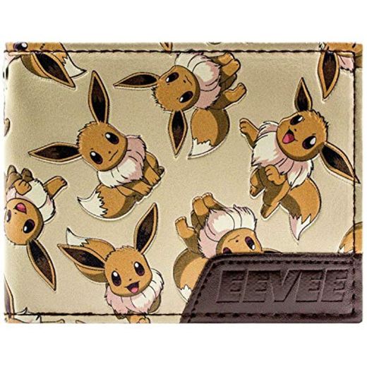 Cartera de Pokemon Eevee 133 Carácter múltiple marrón