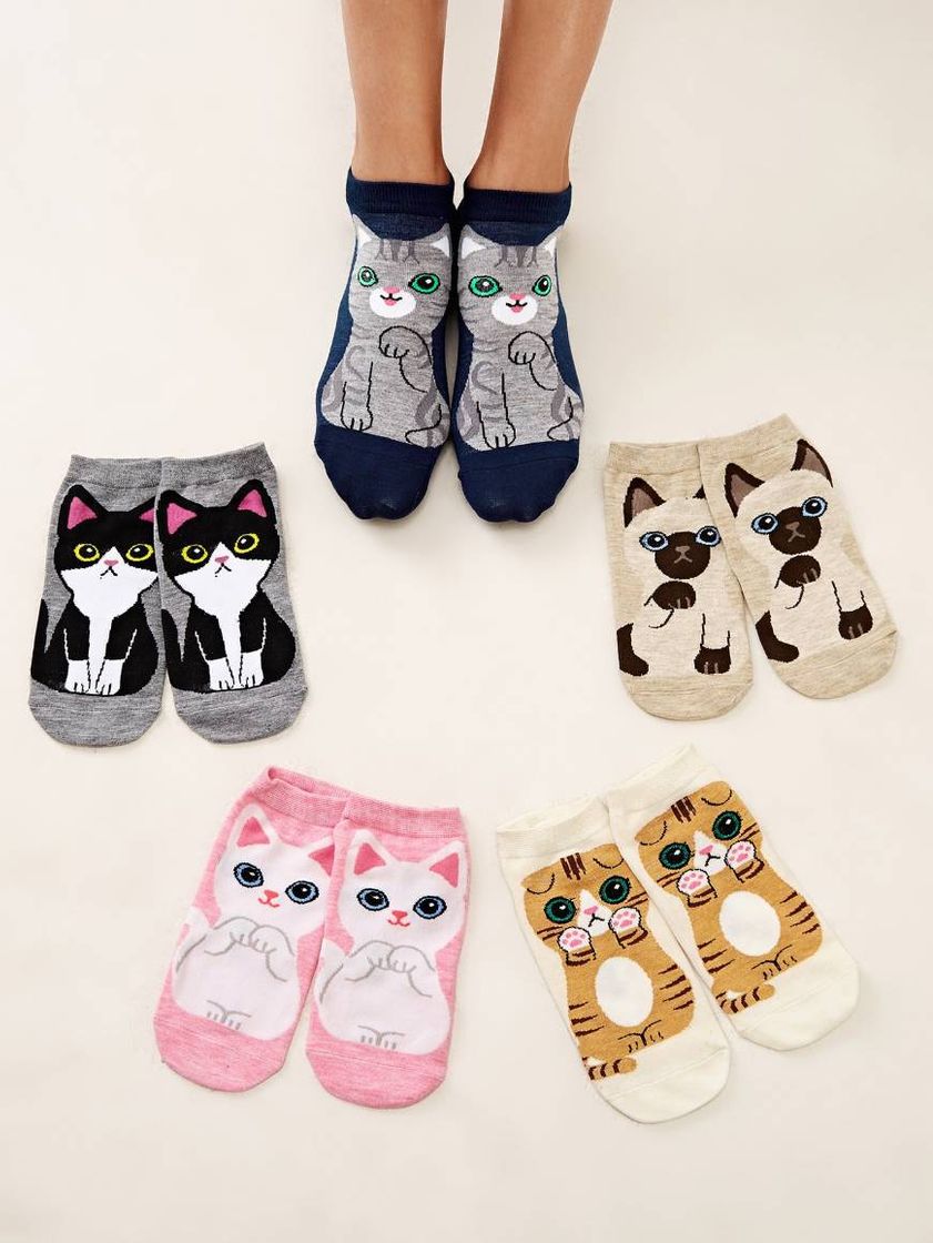 Moda Calcetines con gatitos 