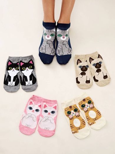 Calcetines con gatitos 