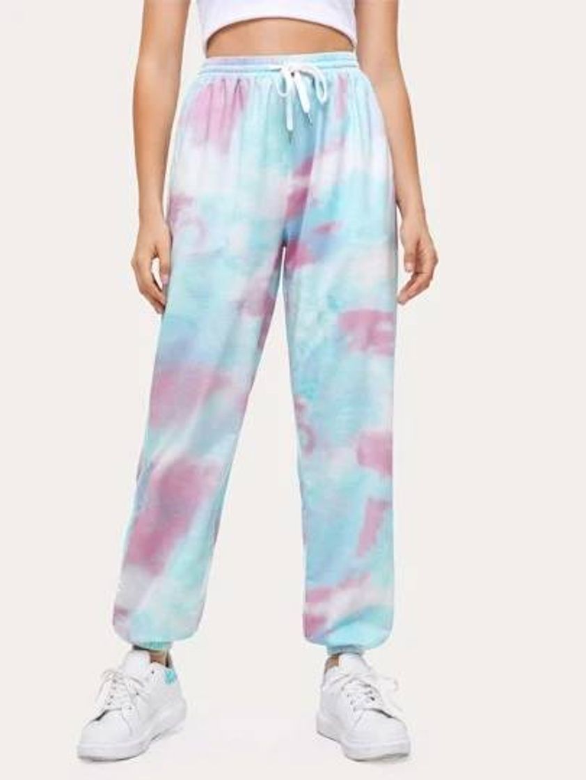 Fashion Joggers tie dye azul cielo