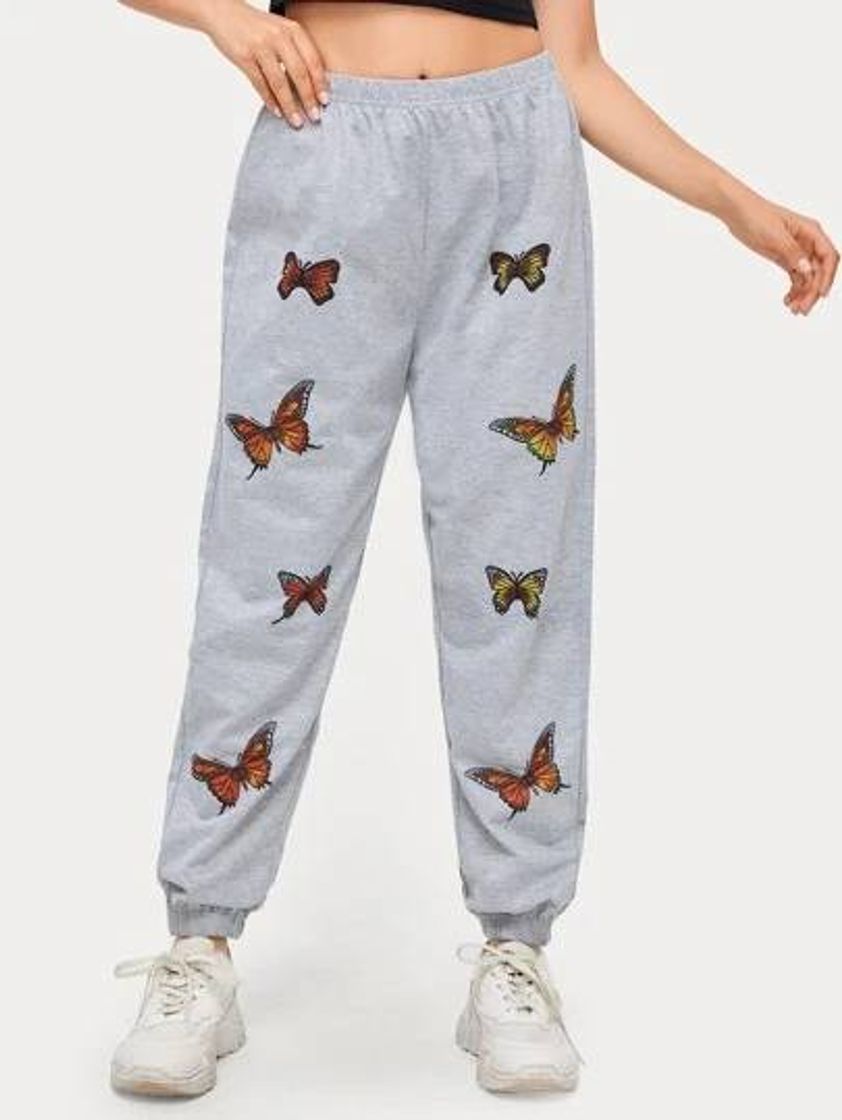 Moda Joggers con mariposas 