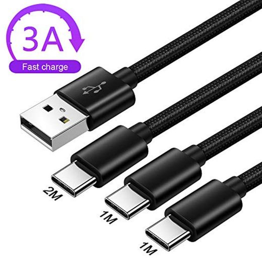 3A Cable Cargador Usb Tipo C Para Samsung A40 A50 A70 A20e