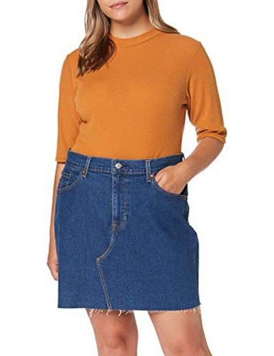 Levi's Plus Size Pl Deconstructed Skirt Falda, Azul