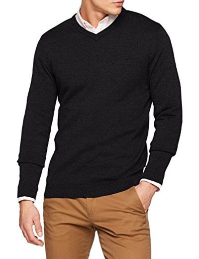 Jack & Jones Jjebasic Knit V-Neck Noos suéter, Gris