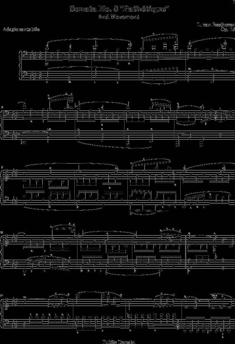 Music Sonata No. 8 C Major: "Pathétique"