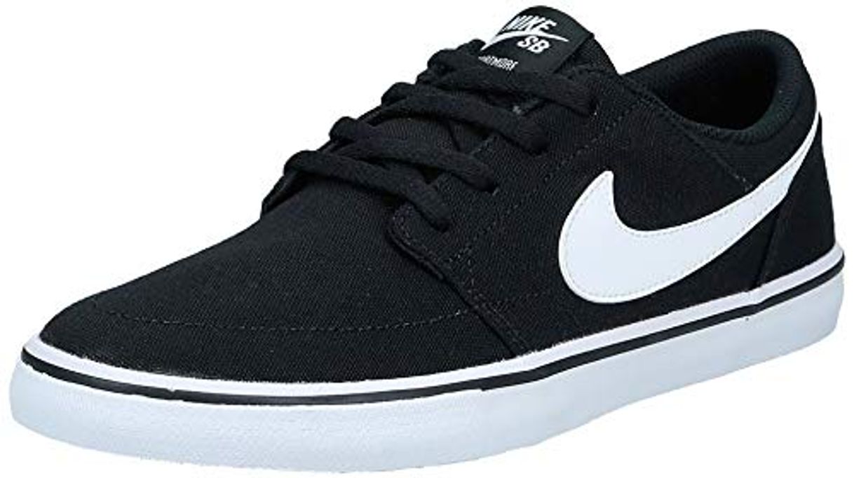 Moda Nike SB Portmore II Solar Cnvs, Zapatillas de Skateboarding Unisex Adulto, Negro