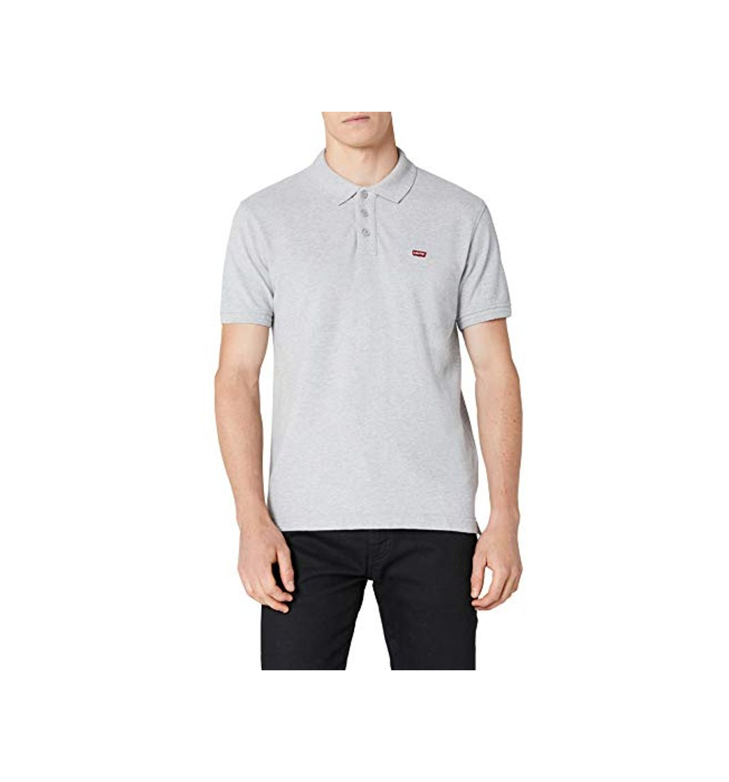 Moda Levi's Housemark Polo, Camiseta para Hombre, Gris