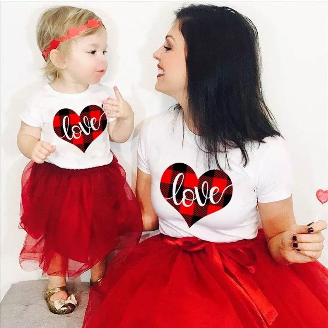 Moda MADRE E Hija Vestido 👗 Estilo LOVE