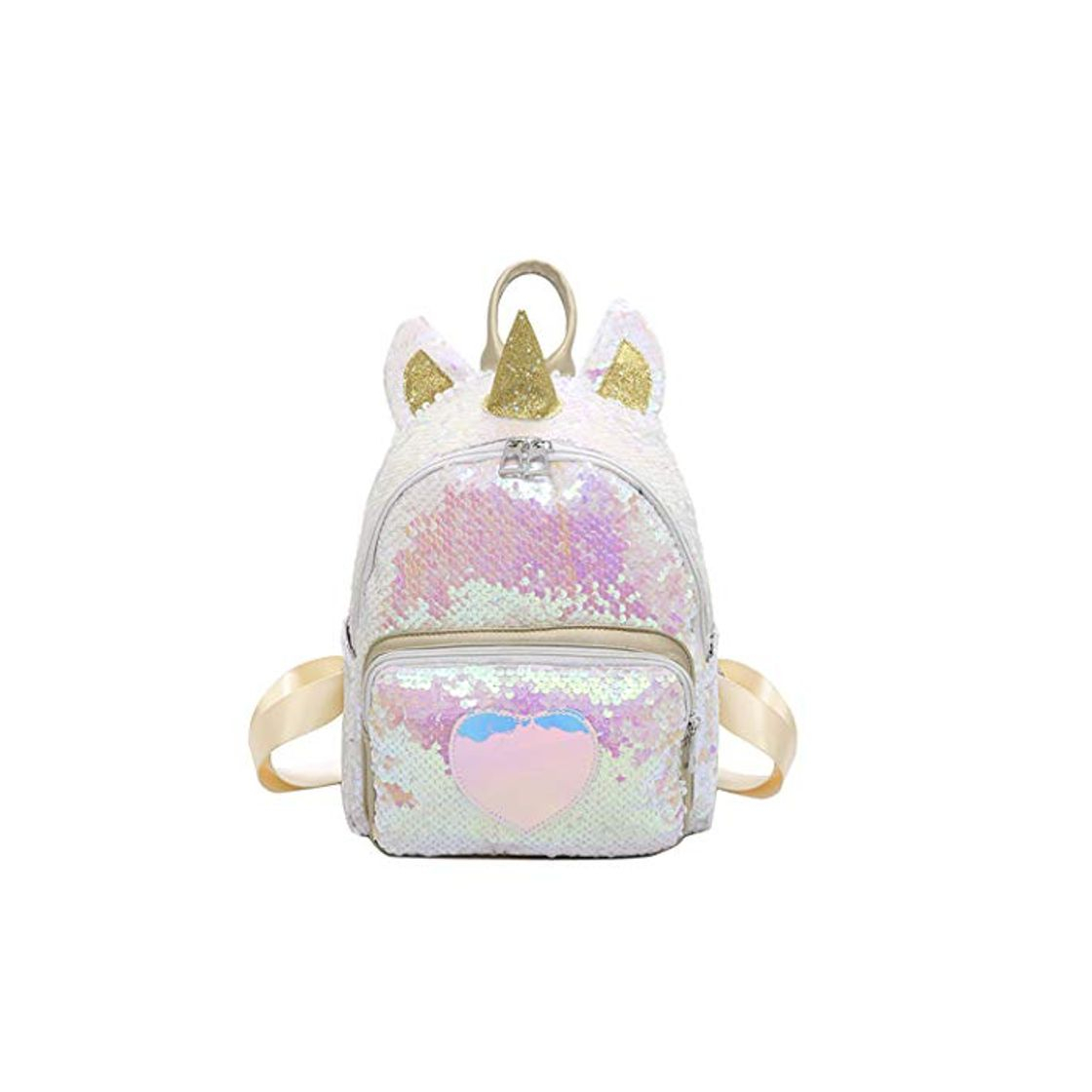 Fashion FORLADY-Einhorn-Rucksack-Mädchen-Mode-Pailletten