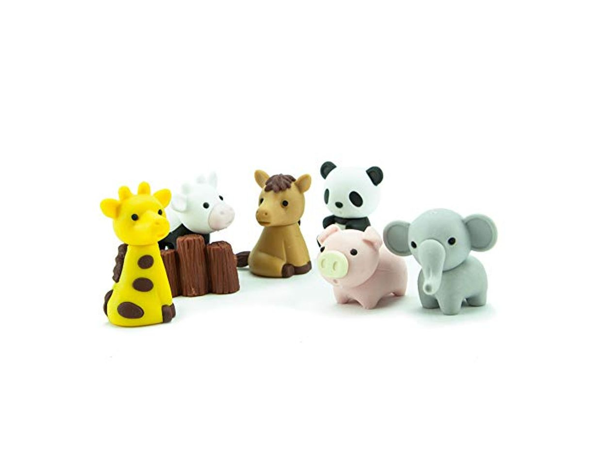 Products Ty Iwako Eraserz - Zoo Animals Pack, Colours May Vary - Figura