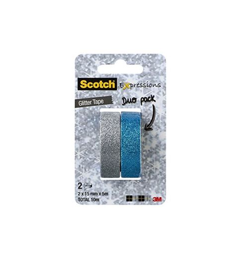 Scotch Exp Tapes Glitter C514-2PACK2-WE Blister con 2 rollos de cintas