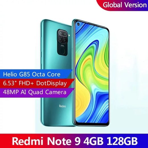 Xiaomi Redmi Note 9 - Smartphone RAM 4GB ROM 128GB 6.53” FHD