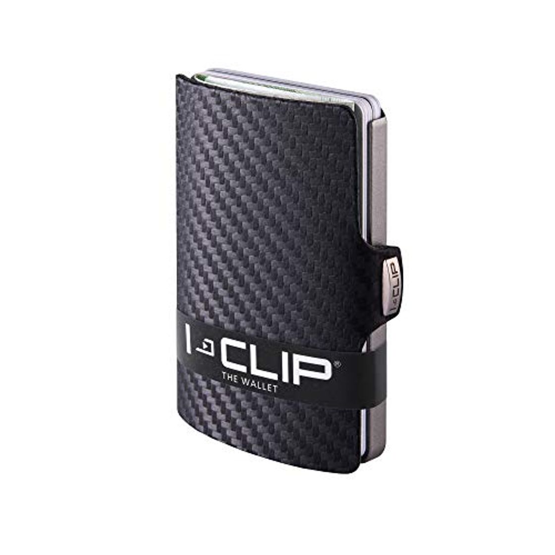 Place I-CLIP ® Cartera Carbon, Metallic-Grey