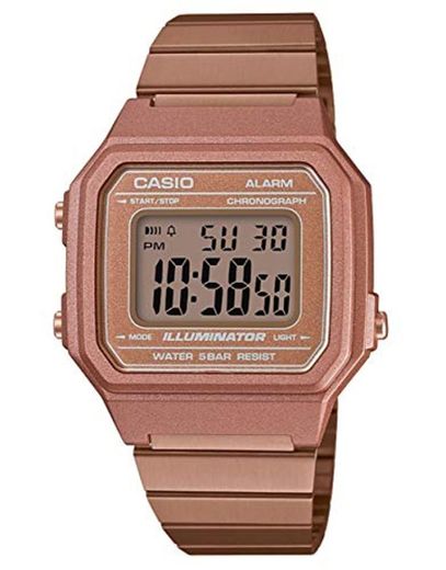 Casio Reloj Digital para Hombre de Cuarzo con Correa en Acero Inoxidable