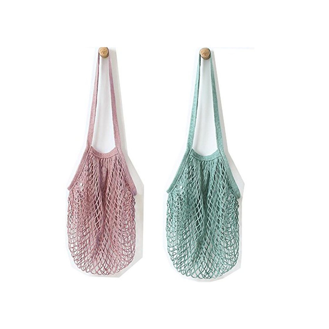 Social Metyou Bolsa de la compra reutilizable de red de algodón