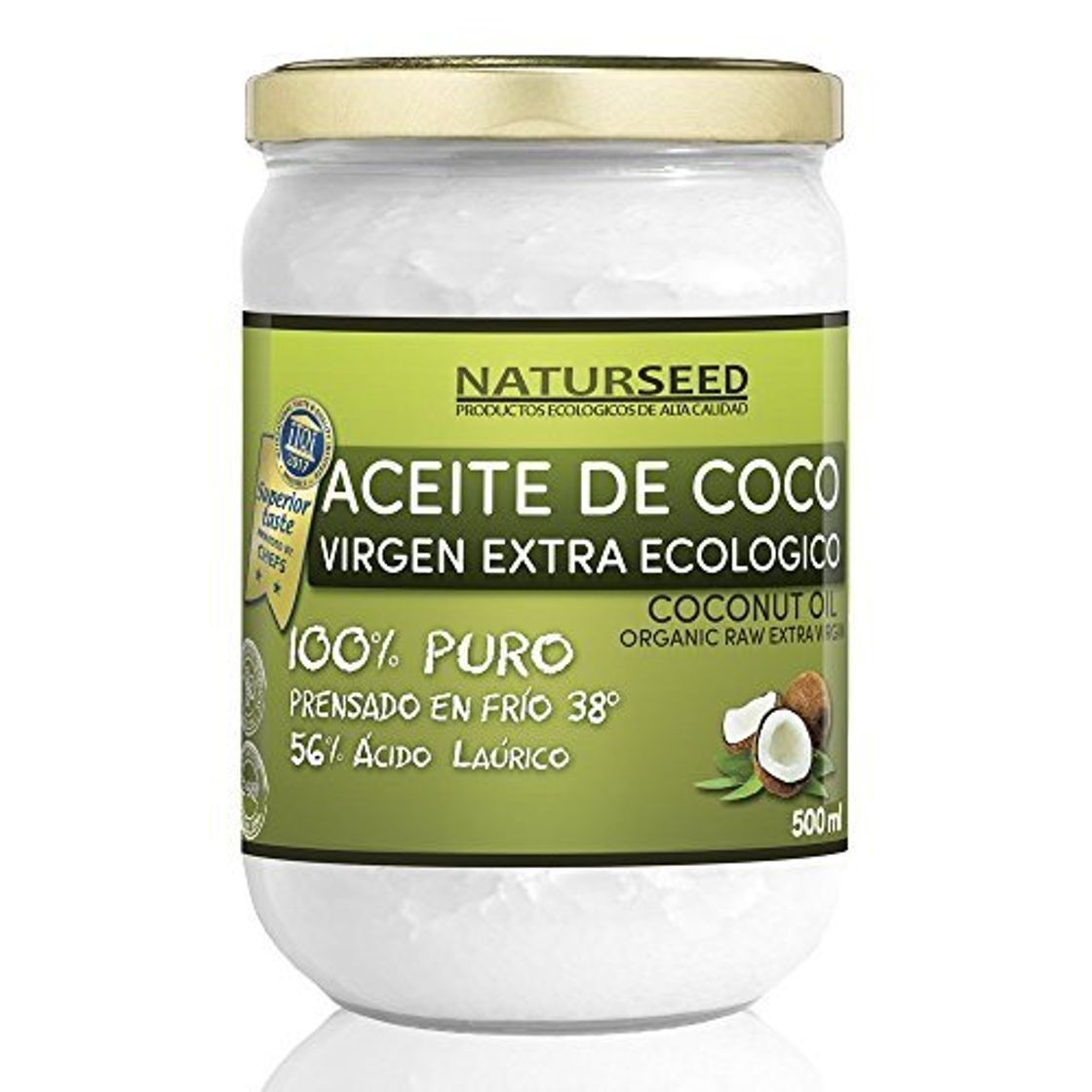 Product Naturseed - Aceite de coco Virgen Extra Orgánico - Para uso Estético