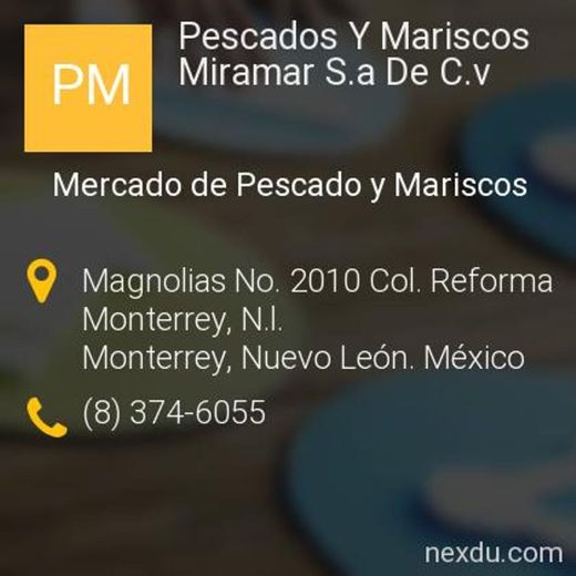 Pescados y Mariscos Miramar SA de CV