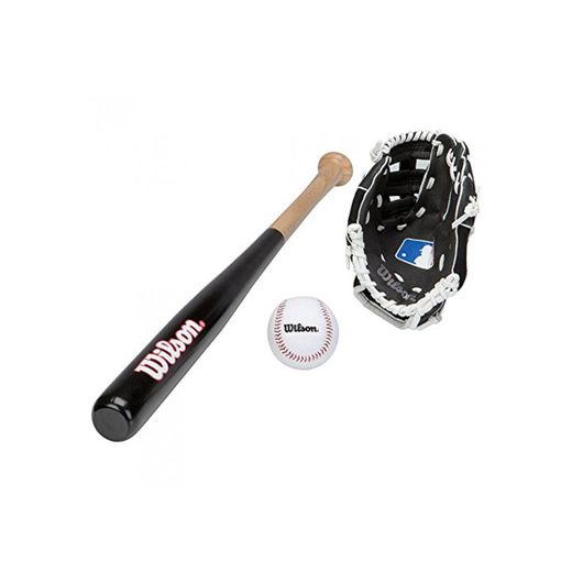 Wilson WTA0001A Set de Béisbol Little League para Principiantes Incluye Bate Guante