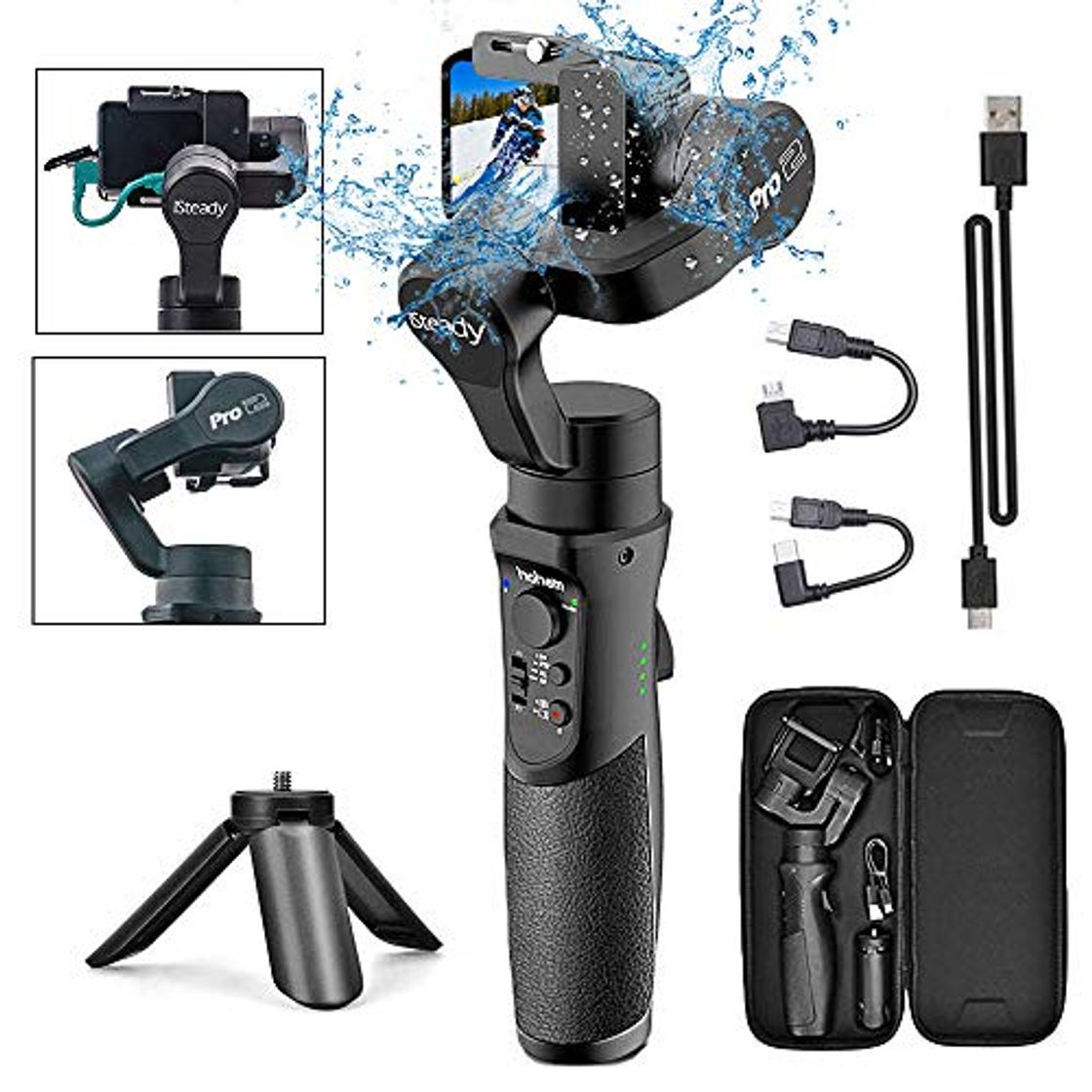 Electrónica Hohem iSteady Pro 3-Axis Handheld Gimbal Stabilizer for Gopro Hero 2018/6/5/4/3+/3