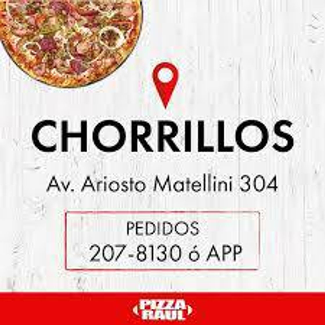 Restaurantes Pizzas Raúl Chorrillos