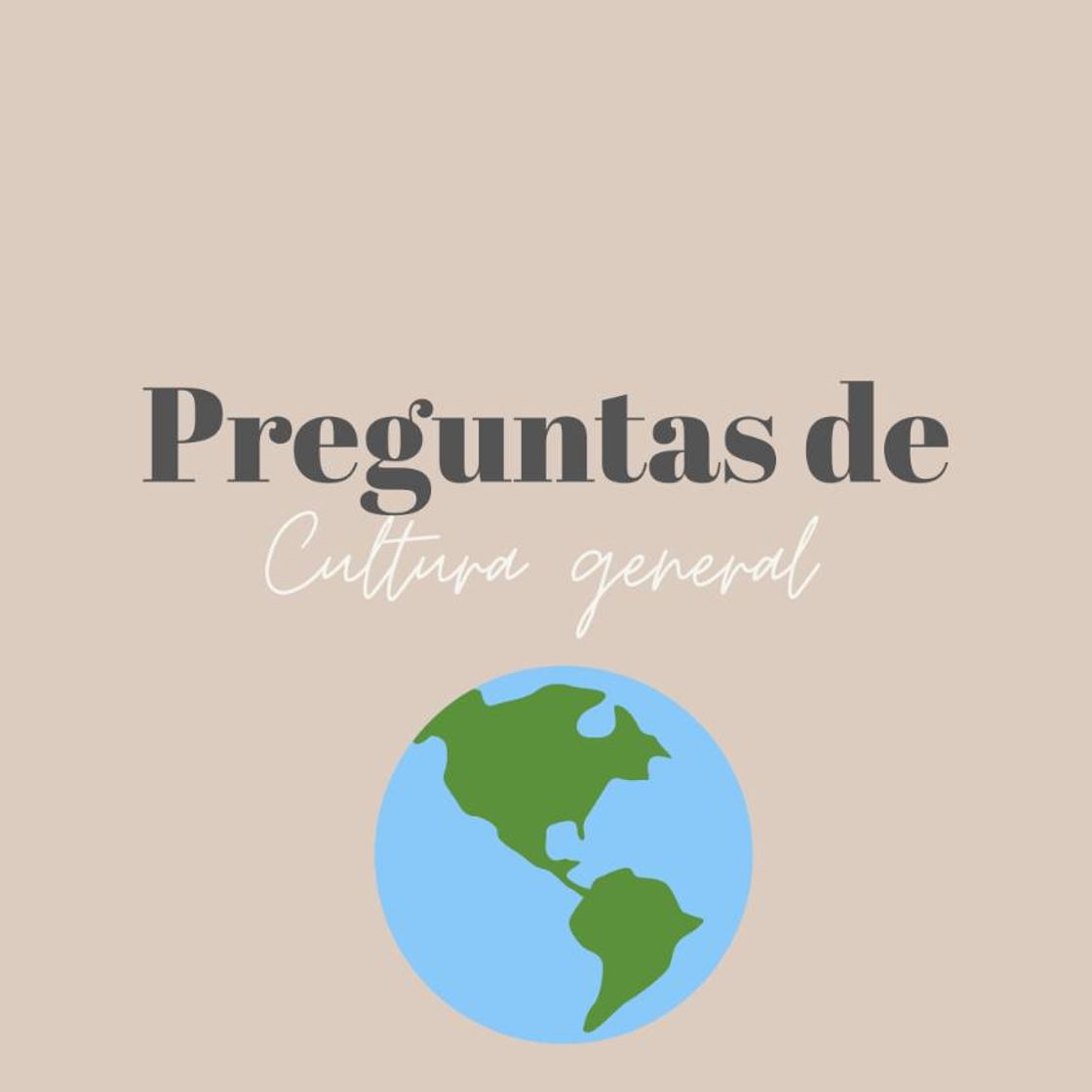 Series Preguntas de cultura general ❔🌎