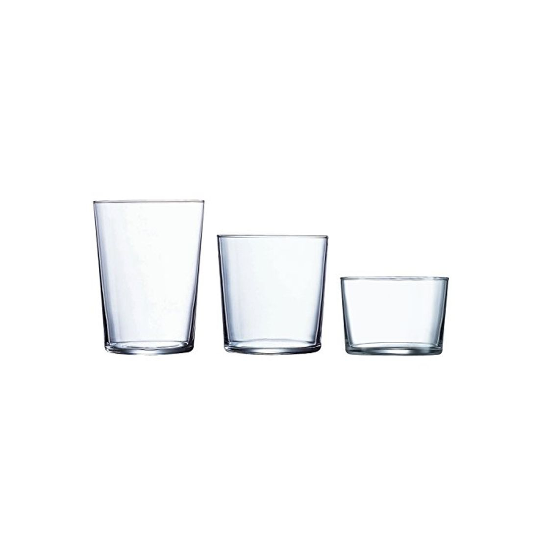 Social Luminarc Gorbea Set de 18 Vasos de Vidrio, (6 Sidra, 6 Pinta,