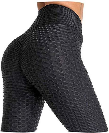 Qishun Leggings de compresión anti celulitis de elevación para botines de mujer