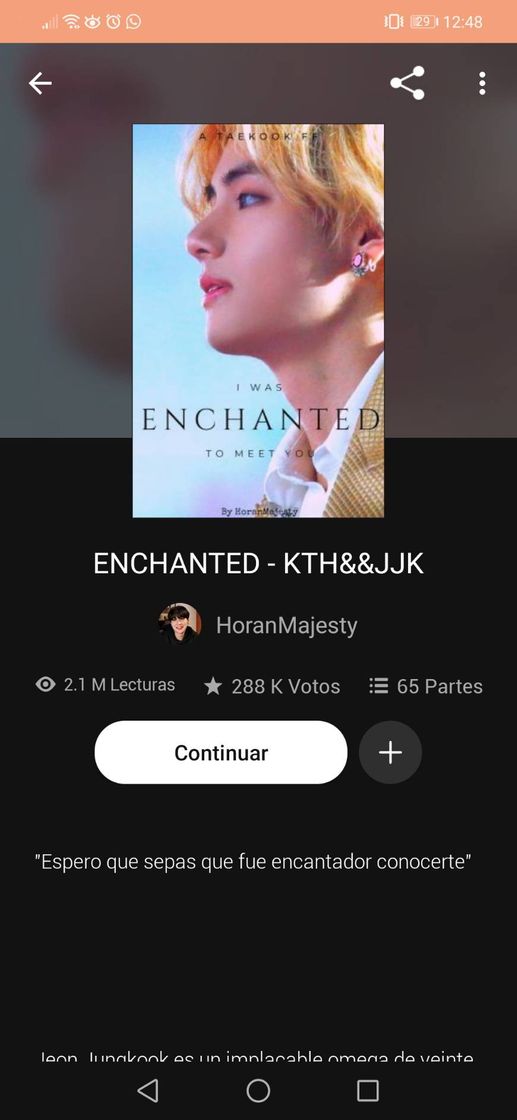 Moda ENCHANTED FANFIC TAEKOOK ESPAÑOL