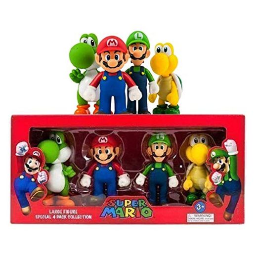 Súper Mario GRANDE 4 Figura Colección Paquete