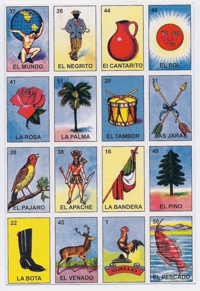 Producto Lotería Mexicana