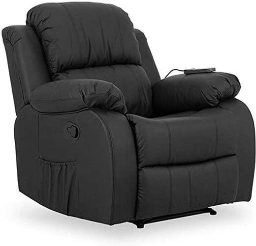 Novohogar Sillón de Masaje Coliseum Sistema de Calor Lumbar y 10 Motores