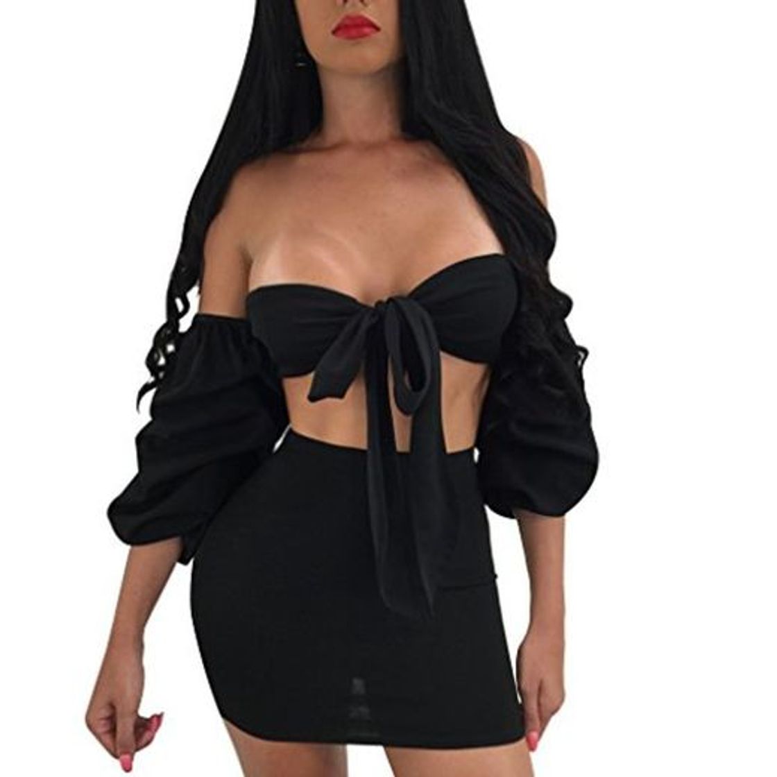 Social Mujer Conjuntos De Crop Top Y Falda 2 Piezas Primavera Joven Bastante