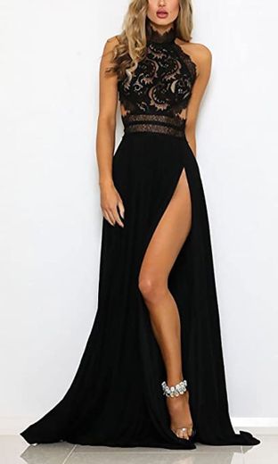 Mujer Vestidos De Fiesta Largos De Noche Elegantes Transparentes Ropa Dama Moderno